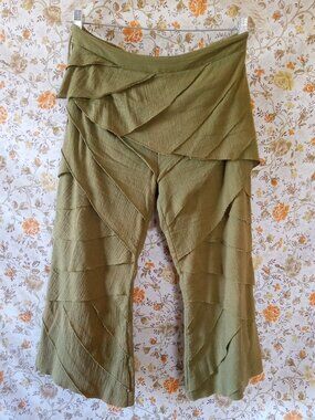Green Tiered Fairy Festival Pants